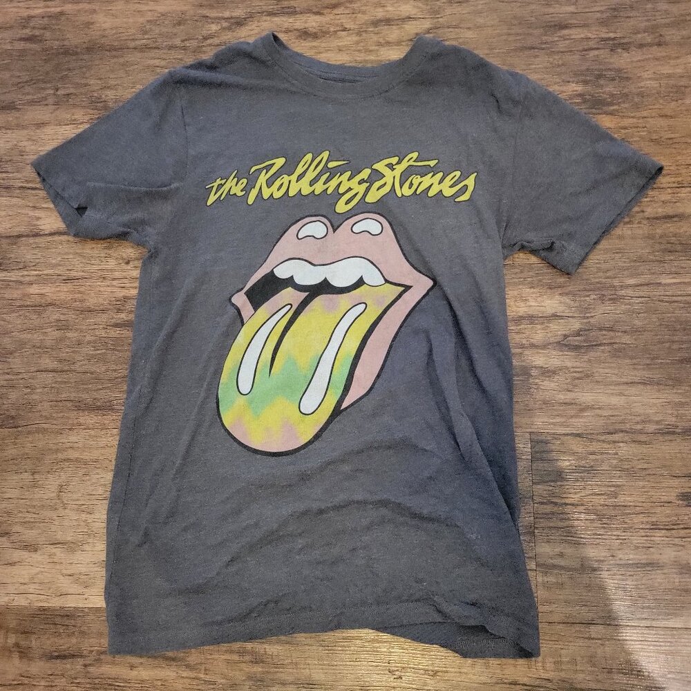 The Rolling Stones Gray Graphic Tee EUC
